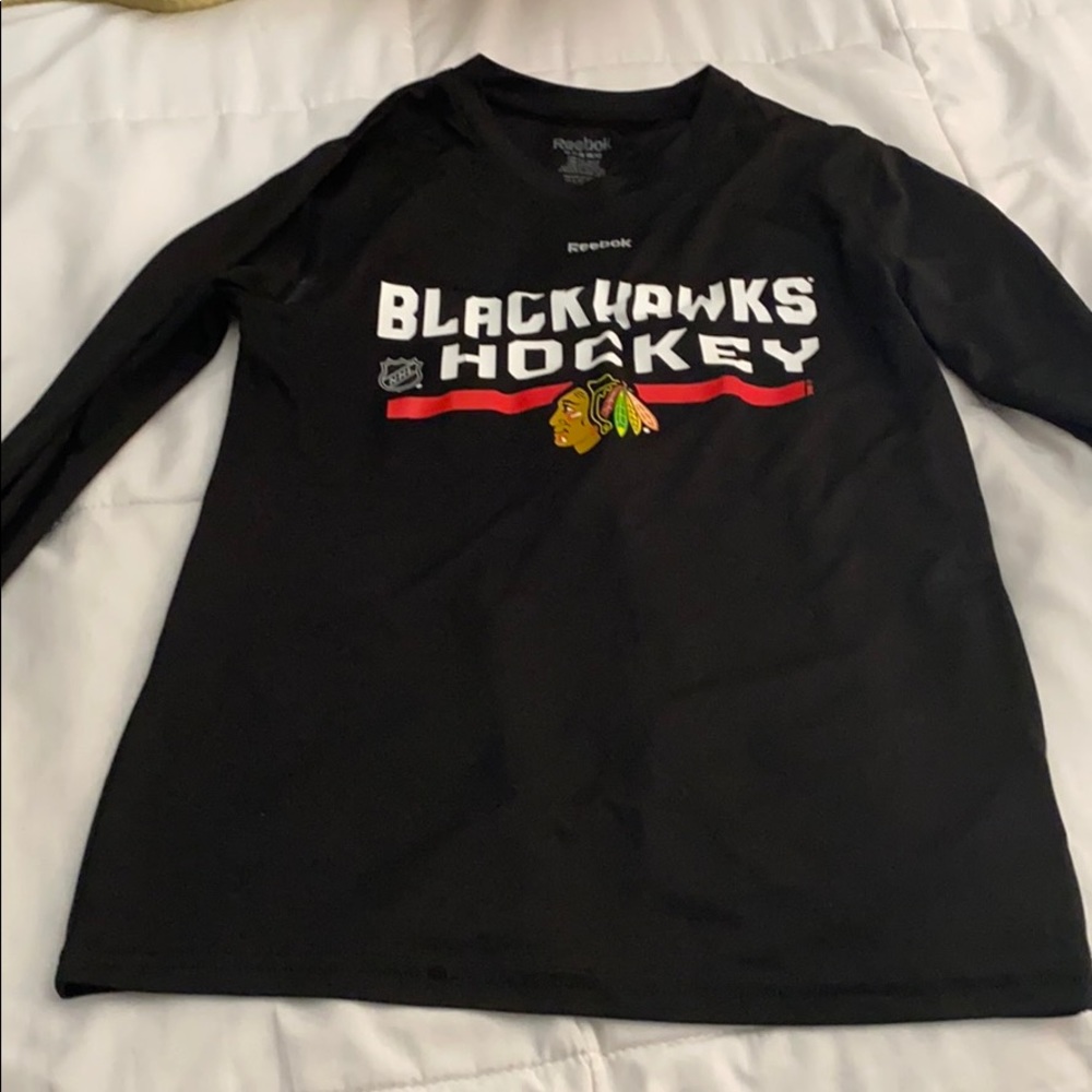 Blackhawks long sleeve hockey shirt Reebok